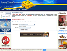 Tablet Screenshot of cyprus-yellowpages.com